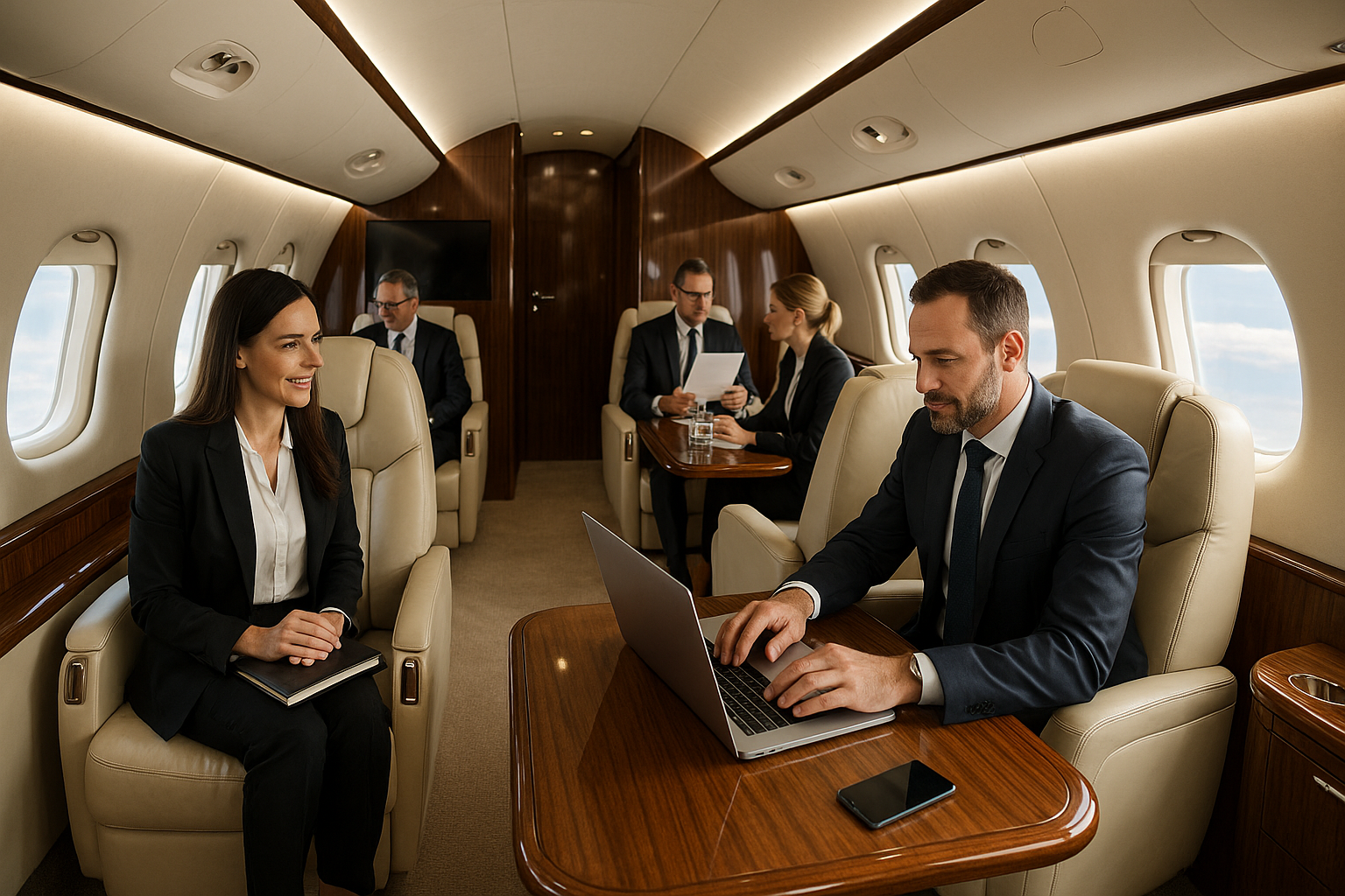 Elite Fleet private jet interior