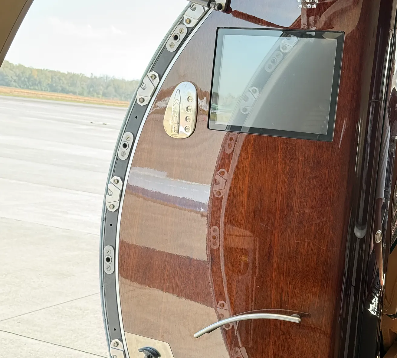 Private jet door