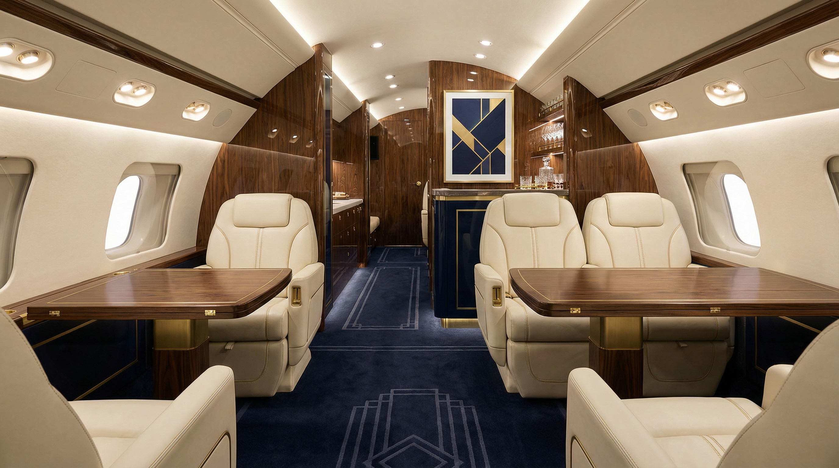 Luxury aircraft interior