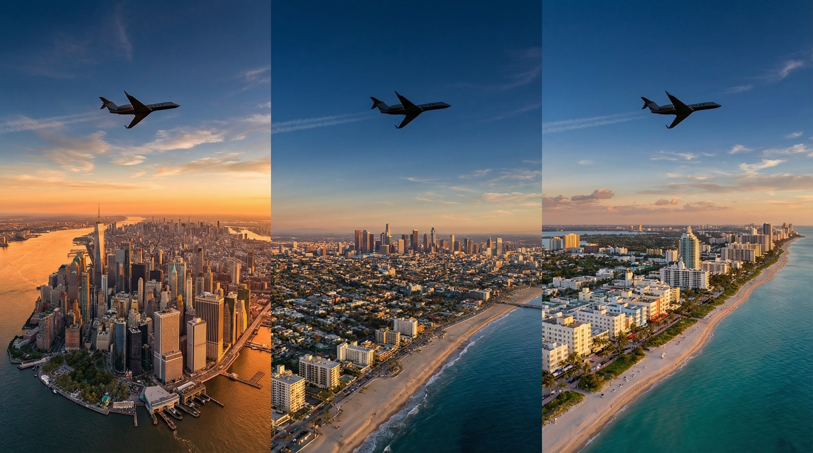 New York, Los Angeles, and Miami: America's Top Private Jet Destinations